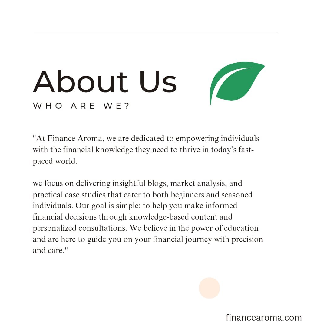 About Us – Finance aroma.